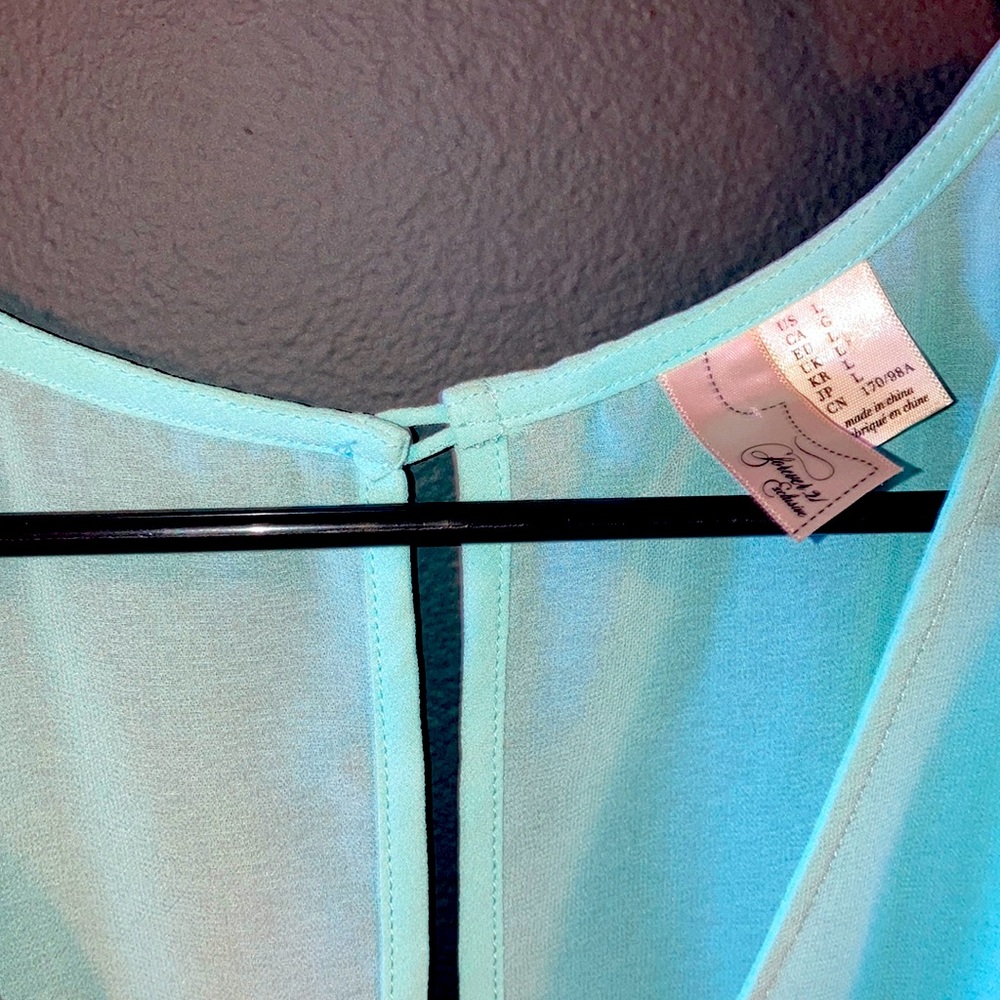 Large sheer long sleeve